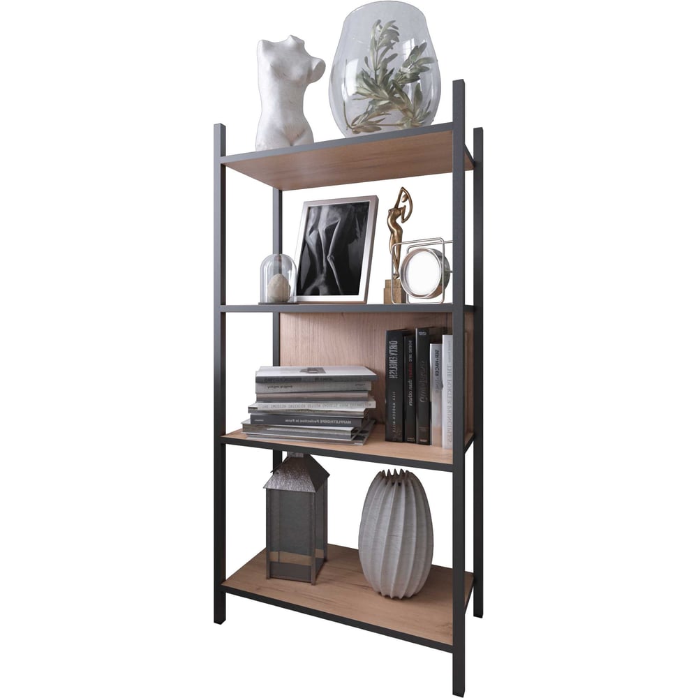 Изображение товара Стеллаж Лофт Альянс мебель 580х290х1180 Дуб крафт золотой