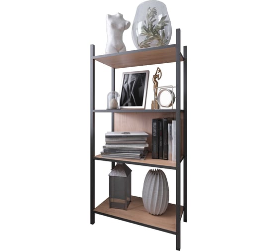 Изображение товара Стеллаж Альянс мебель Лофт 580х290х1180, Дуб крафт золотой 857754