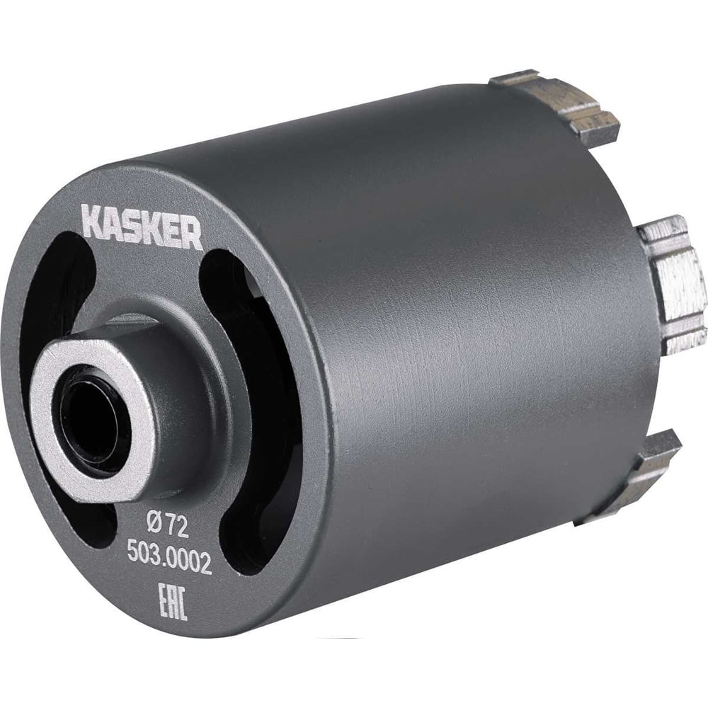 Изображение товара Коронка алмазная Kasker для подрозетников 75х65 мм, М16, Professional, 6 сегментов, торцевая 503.0002