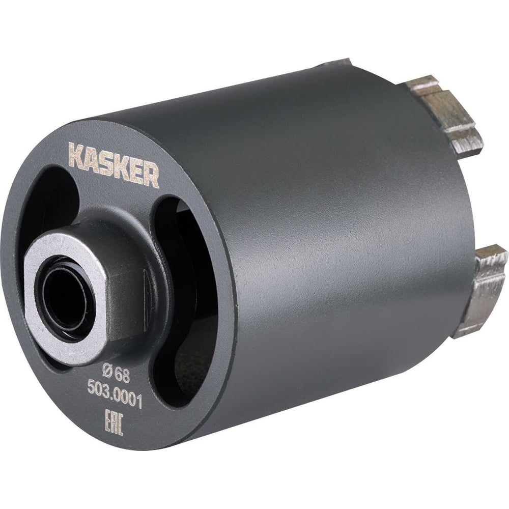 Изображение товара Коронка алмазная Kasker для подрозетников 68х65 мм, М16, Professional, 5 сегментов, торцевая 503.0001