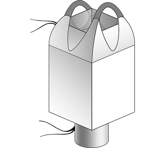 Изображение товара Биг-Бэг двухстропный верх-сборка, низ-люк 75х75х125 см, 10 шт ООО Бизнеспрофиль 152124