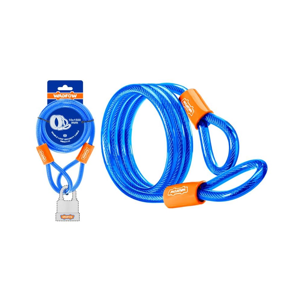 Изображение товара Трос велосипедный для навесного замка WADFOW 10х1500 мм 12/36 WBK3110