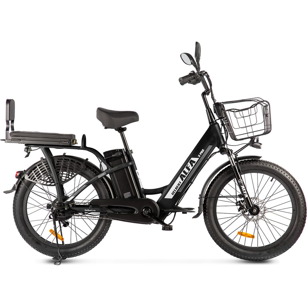 Изображение товара Электровелосипед ALFA 3 PRO GELBERT 24 дюйма мощный и комфортный