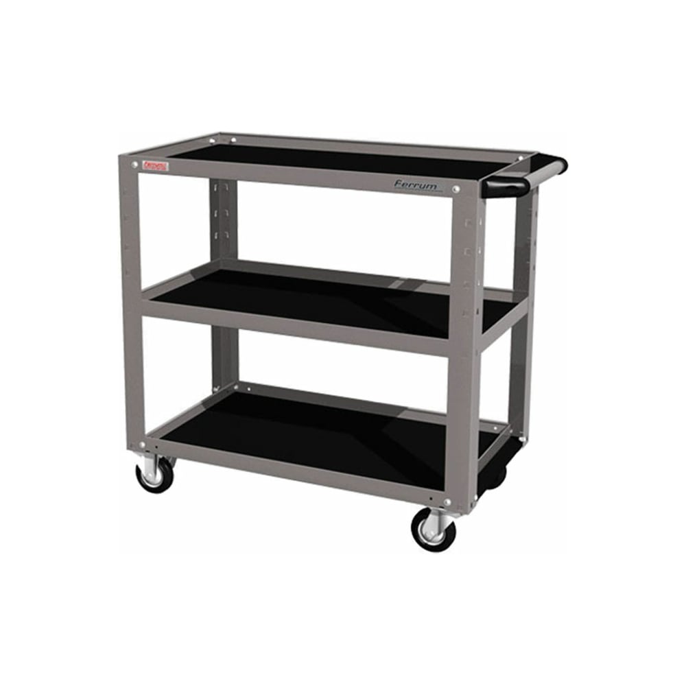 Изображение товара Тележка FERRUM открытая с 3 полками 950х486х840 мм серый металлик