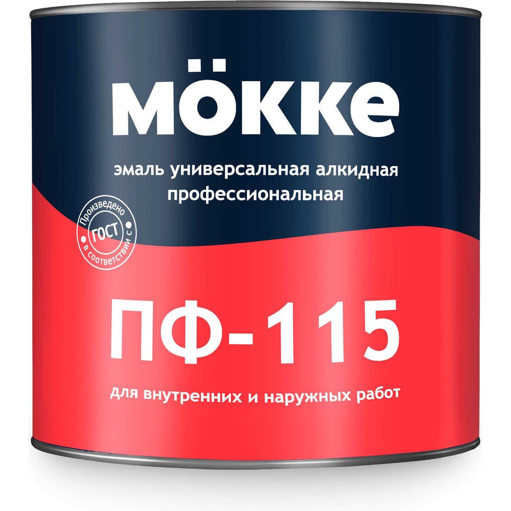 Эмаль алкидная MÖKKE ПФ-115 профессиональная, зеленая, 5 кг , 12278