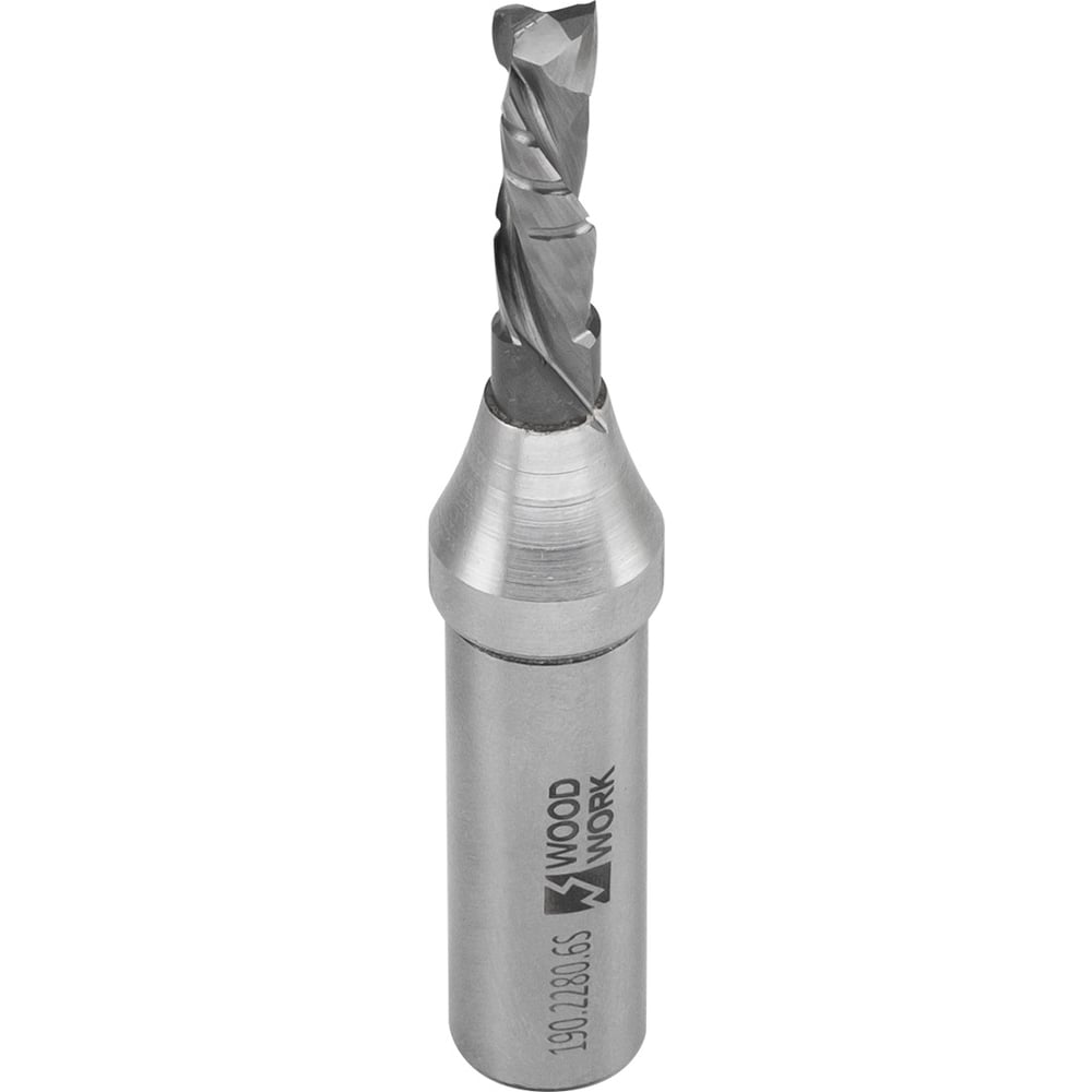 Изображение товара Фреза спиральная WOODWORK S=12 D=6 I=22 L=80 Z=2+2 компрессионная со стружколомом 190.2280.6S