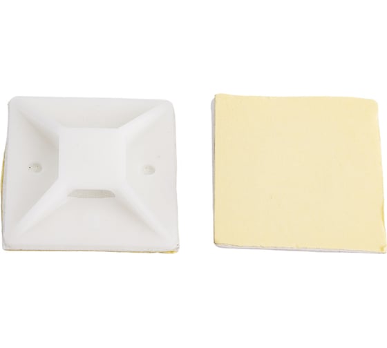 Изображение товара Самоклеящаяся площадка для крепления стяжек Nord-Yada 40х40 мм уп. 10 шт. 908802