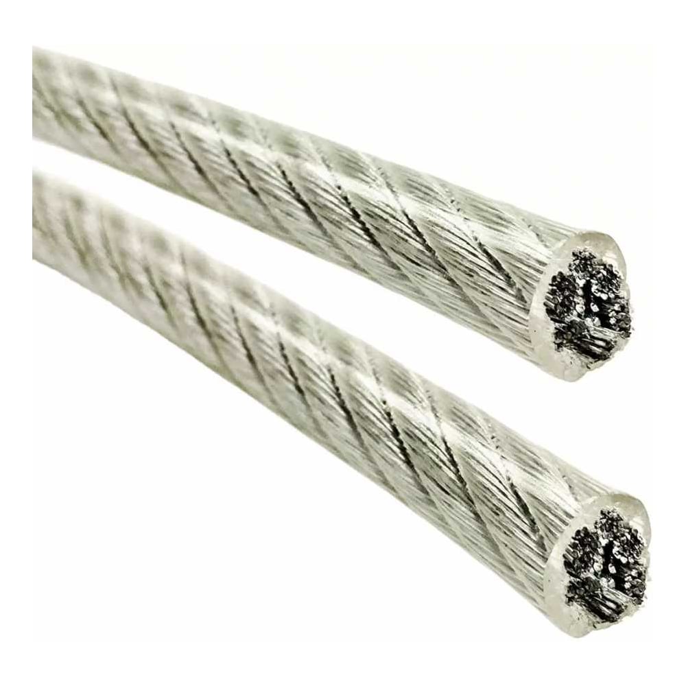 Изображение товара Трос стальной Крепстор 2/3мм в оплётке, 20 м 4665317065355