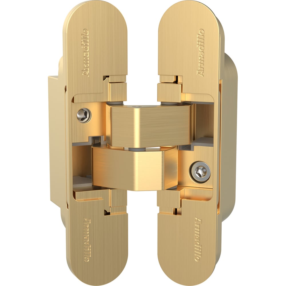 Изображение товара Петли скрытой установки Armadillo U3D1500. VPG флор золото 2 шт - надежное крепление для легких и тя