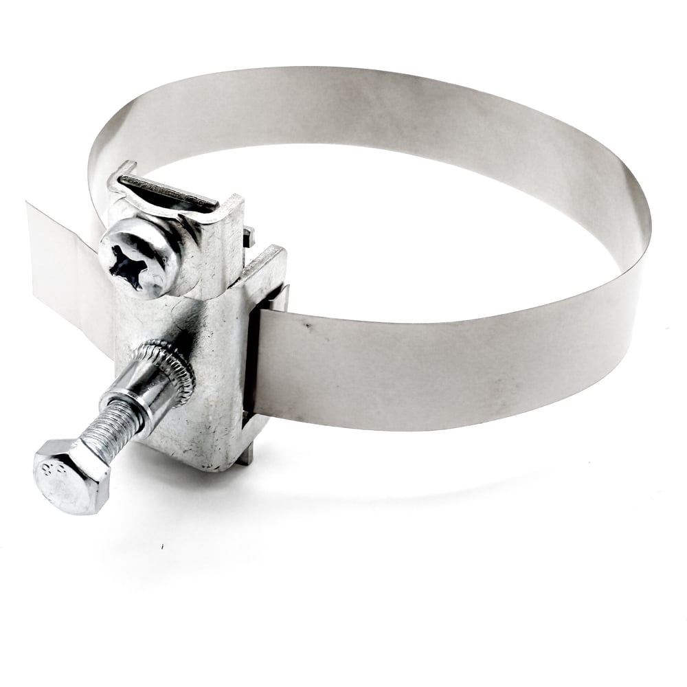 Изображение товара Заземляющий хомут Мир Хомутов МХ 0-125 мм из нержавеющей стали