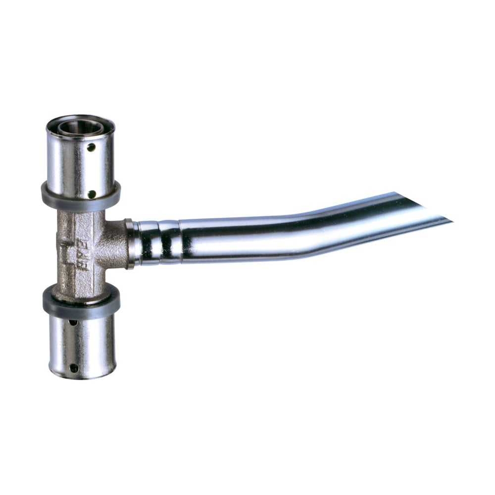 Изображение товара Пресс-тройник FAR 16х2 латунь хромированный для отопления и водопровода