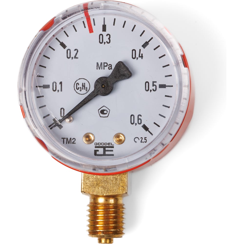 Изображение товара Манометр пропановый GOODEL 0, 6 МПа GК4. 02. 06 - точное и надежное измерение давления
