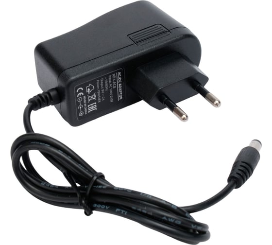 Изображение товара Адаптер питания Gembird 9В/2А, 1 штекер 5,5x2,5мм, NPA-AC8