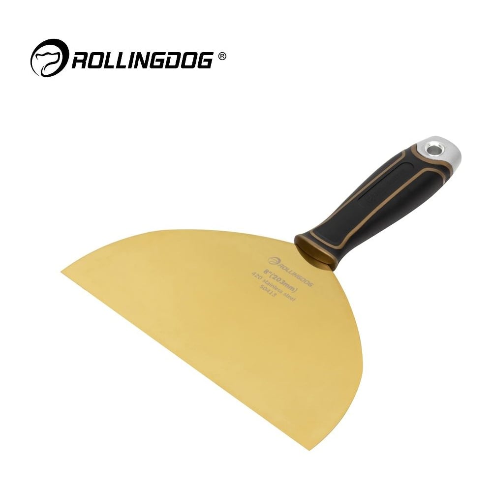 Изображение товара Шпатель малярный Rollingdog Elite Titanium 8 (203мм), резиновая рукоятка 50413
