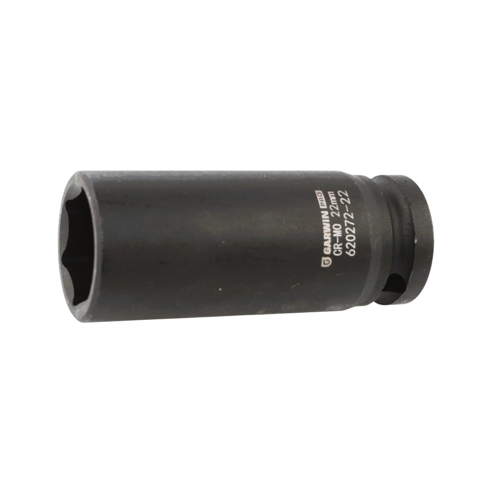 Изображение товара Головка торцевая GARWIN 1/2, 22 мм, 6-гранная, ударная, глубокая 620272-22