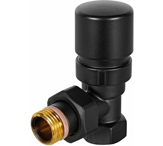 Изображение товара Клапан термостатический STOUT SVTD-0002-000015B Design черный, угловой 1/2 RG00943679B41F