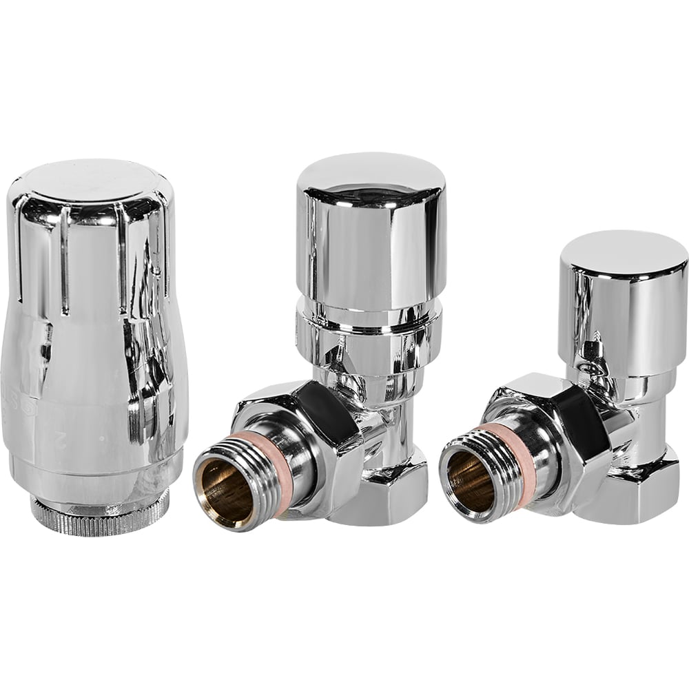 Изображение товара Комплект клапанов термостатических STOUT SVTDK-0002-000015C Design хром, уг RG009436799516