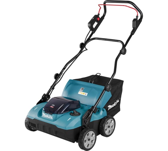 Изображение товара Скариф-аэратор аккумуляторный Makita XGT 40vMAX,1700 Вт, травосборник, 50 л, с комплектов аккумуляторов 2xBL4040F, зарядным устройством DC40RB UV001GU201