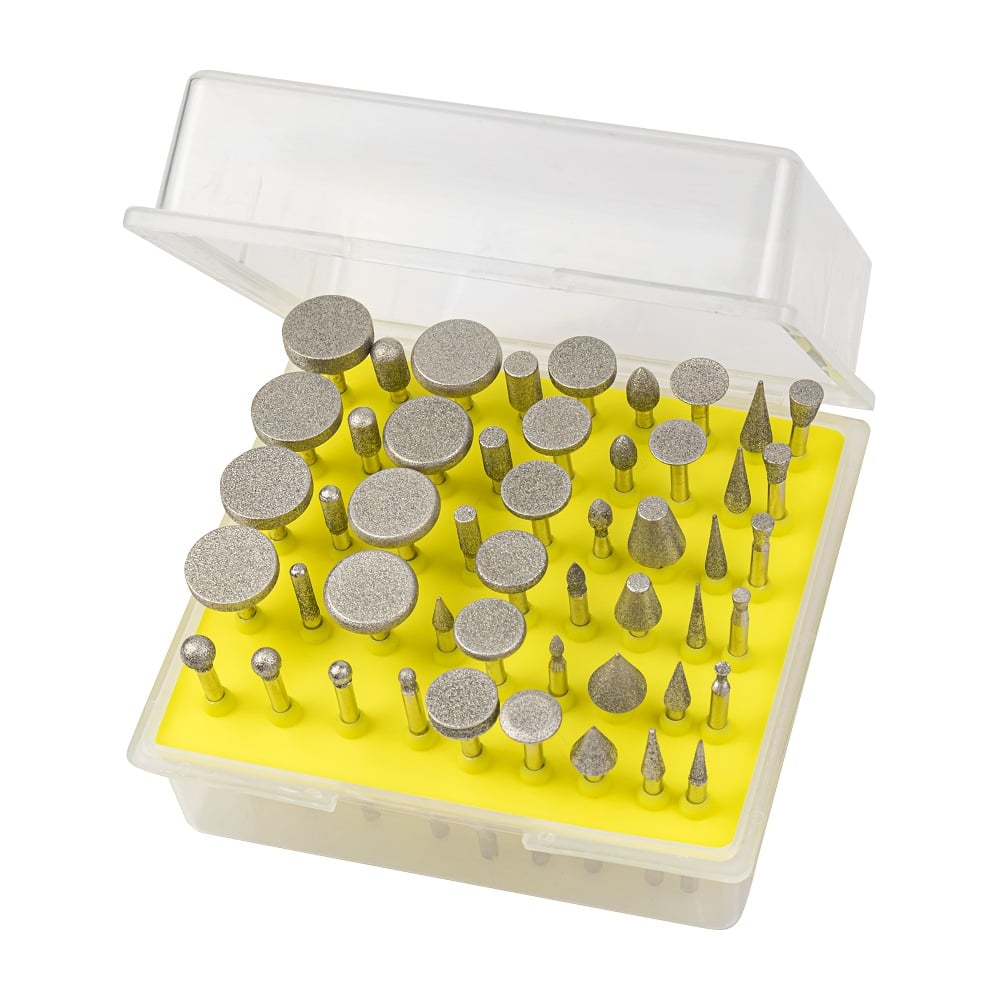 Изображение товара Набор алмазных фрез для гравера DLT 50 насадок для металлов и стекла
