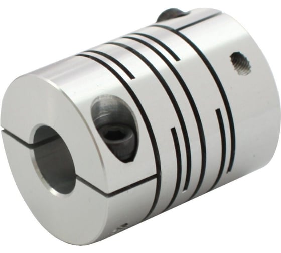 Изображение товара Муфта разрезная INNOCONT d=25 мм, с зажимным кольцом, материал - алюминий, диаметры валов 5*6 мм, но CPI-25C-5x6