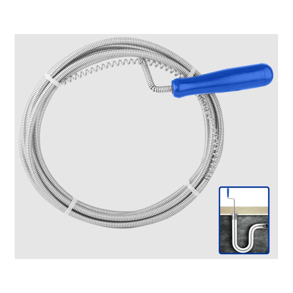 Изображение товара Сантехнический трос WadFow 9мм х 10м для монтажа и фиксации