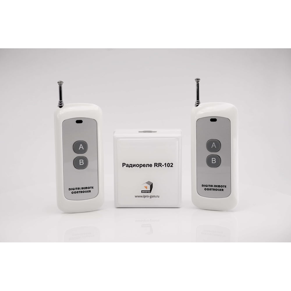 Изображение товара Радиореле для ворот ИПРо RR-102 с 2 пультами (дальность 950м, 12В)