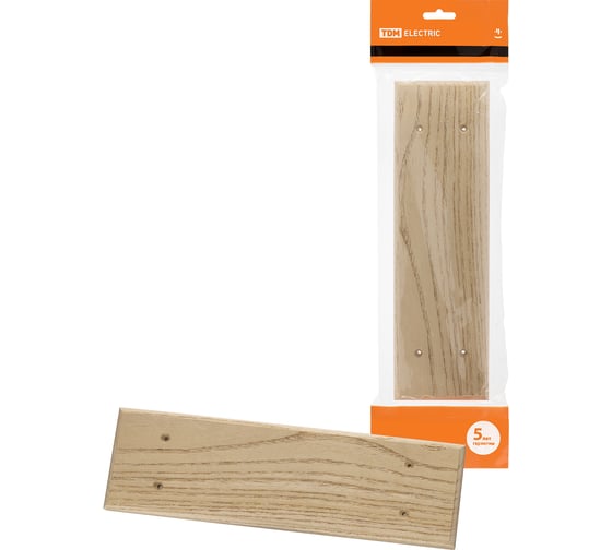 Изображение товара Универсальная деревянная накладка на бревно TDM ELECTRIC НБУ 1Пх4 280 мм, сосна SQ1821-0038