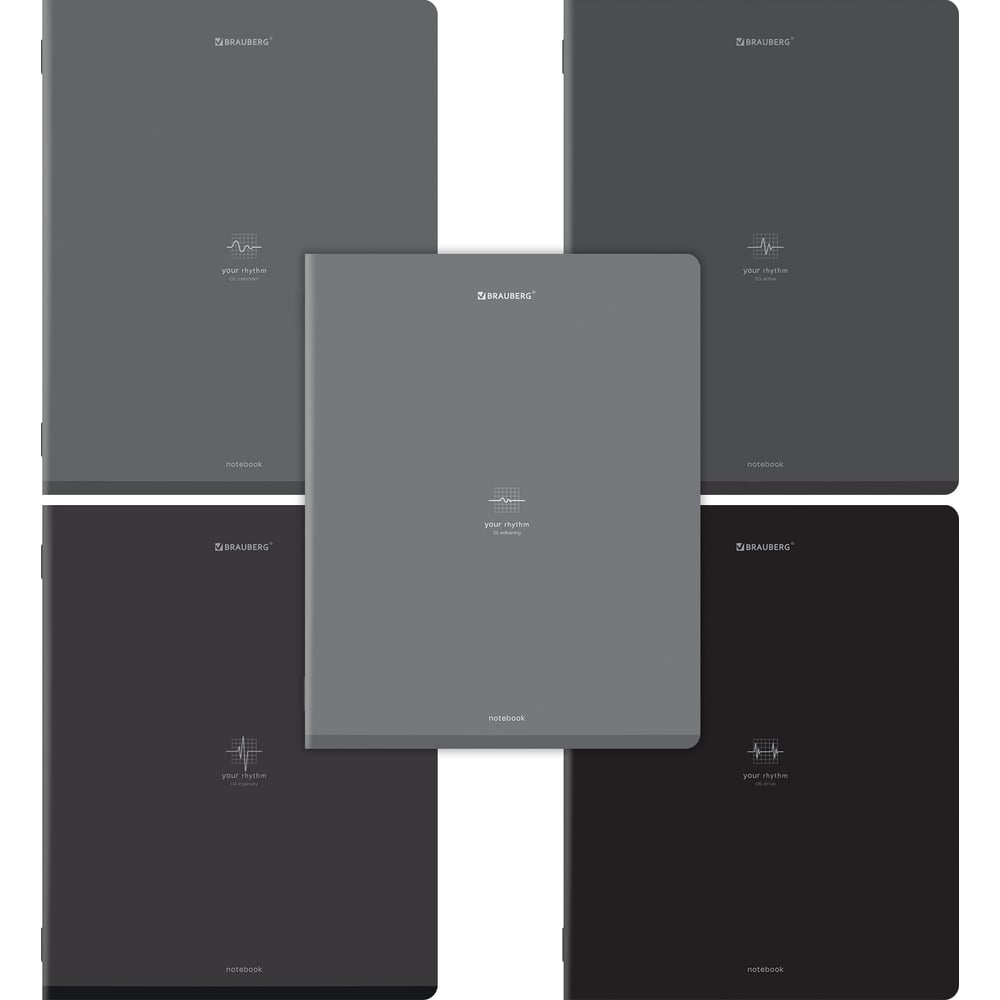 Изображение товара Тетрадь BRAUBERG ДЭК А5 96л. Клетка, комплект 5 шт.