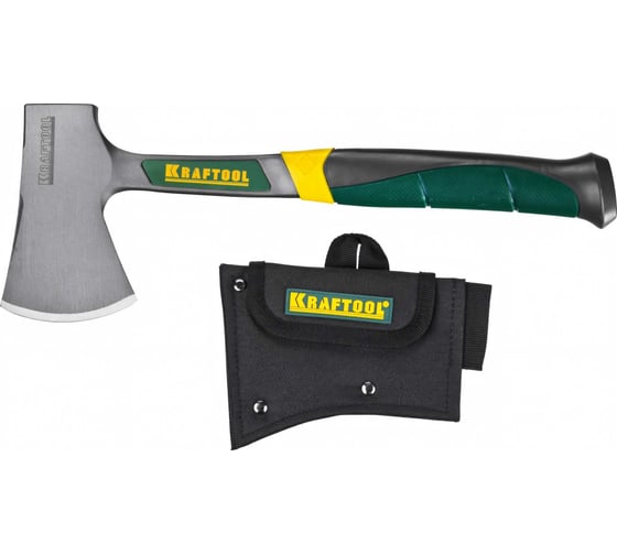 Изображение товара Туристический цельнокованый топорик KRAFTOOL в чехле 20645-06