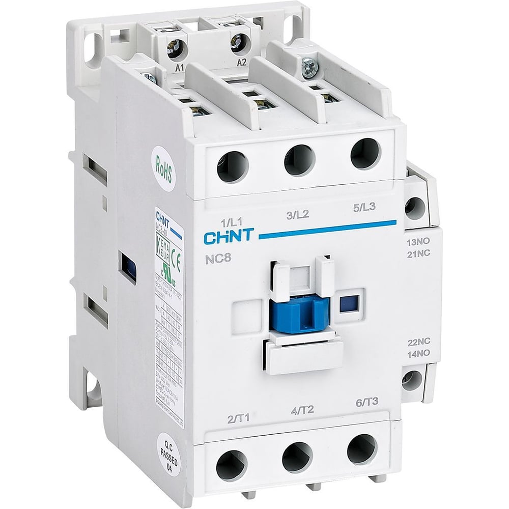 Изображение товара Контактор CHINT NC8-40/W 3P 40А AC/DC (24~60В) 1НО+1НЗ (R) 506487