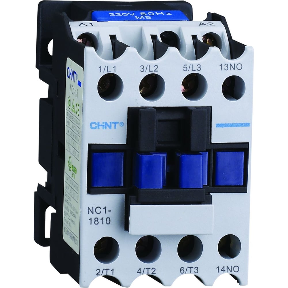 Изображение товара Контактор CHINT NC1-1810Z 18А DC220В 1НО (R) 221620