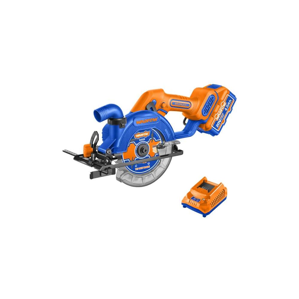Изображение товара Циркулярная пила аккумуляторная WADFOW 20В 140 мм, б/щ 4 WLWP5633