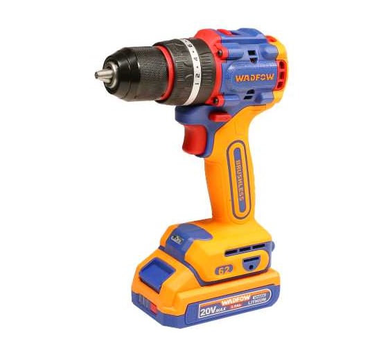 Изображение товара Шуруповерт аккумуляторный ударный WADFOW 20В 62 Нм, б/щ 5 WCDP6281
