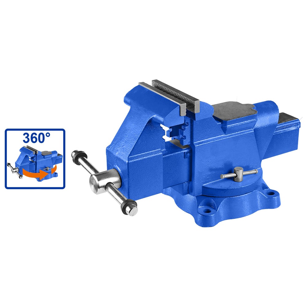 Изображение товара Тиски слесарные WADFOW усиленные 200 мм 3500 кгс WBV2A08