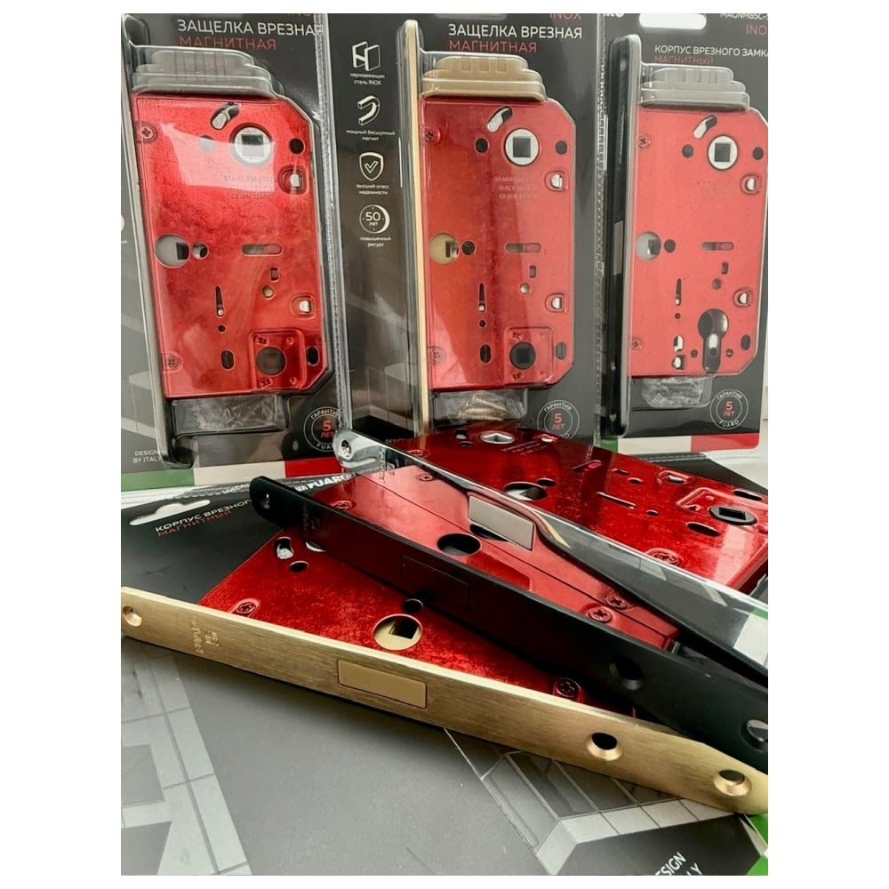 Изображение товара Корпус врезного замка Fuaro MAGNM85C-50/BL INOX GR-23 графит (блистер) 60283