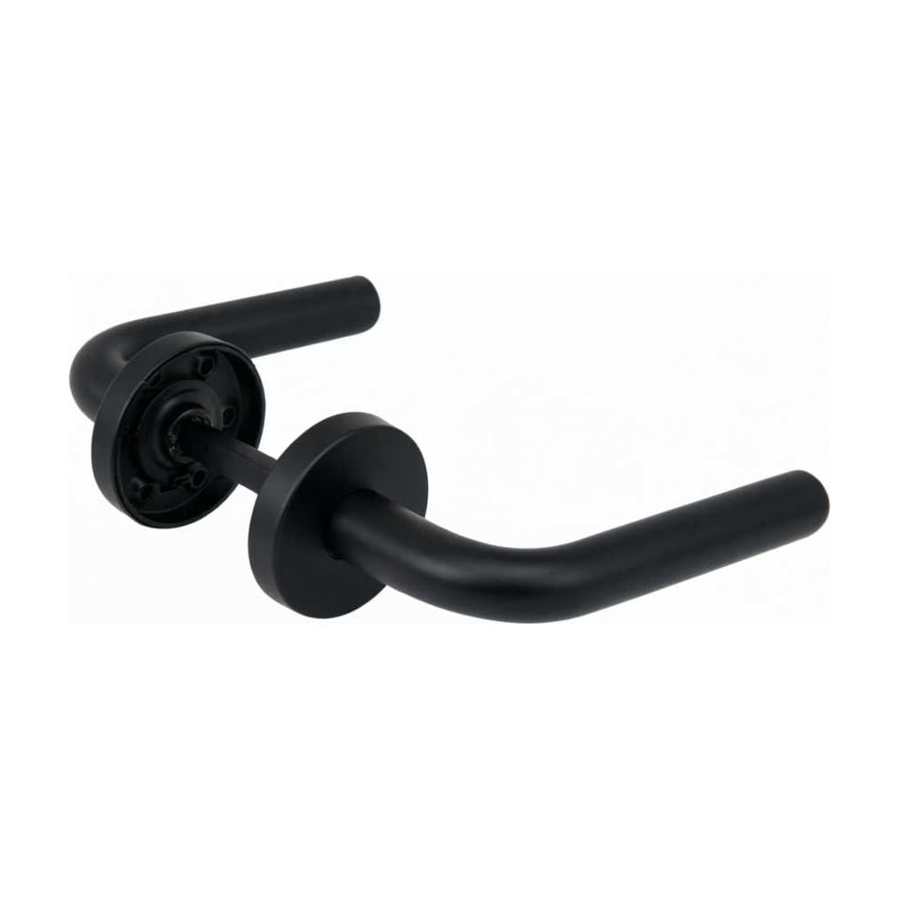 Изображение товара Раздельная ручка Fuaro INOX 201 черная для дверей 125 мм и 54 мм