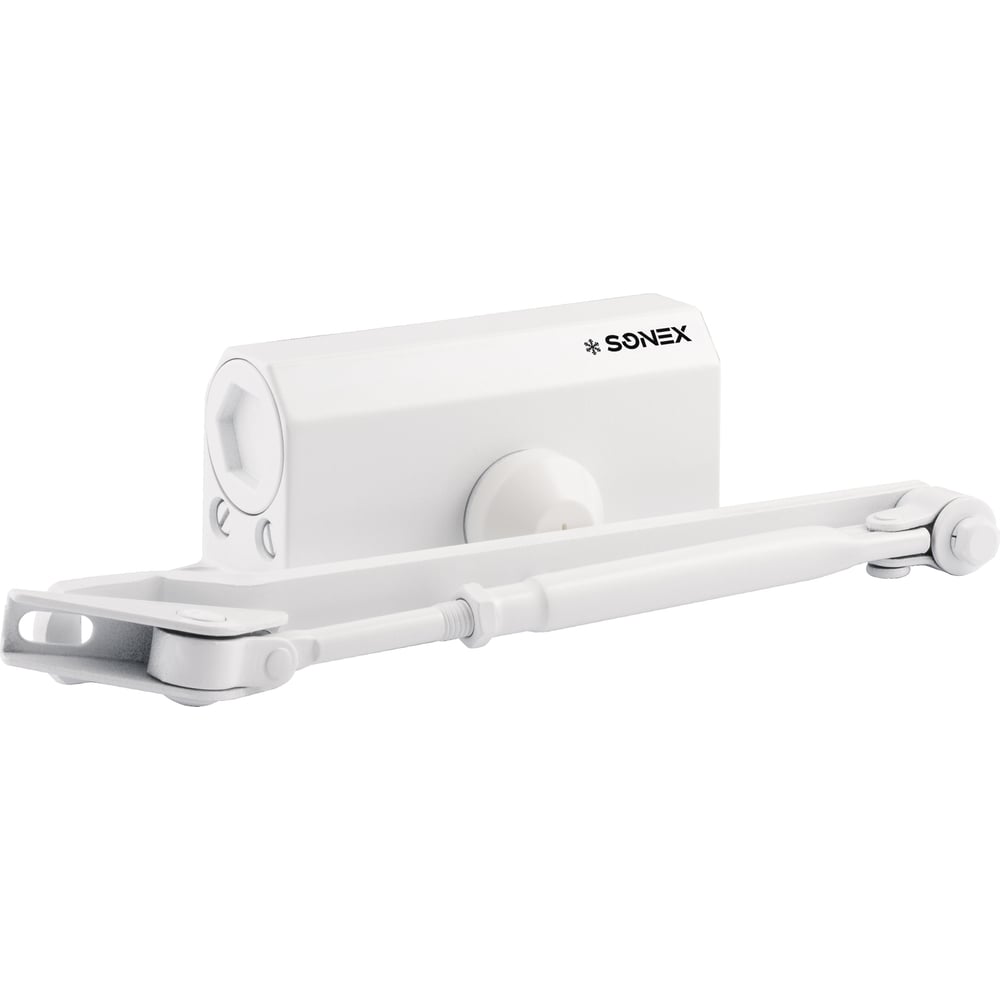 Изображение товара Доводчик SNX SONEX DS-60 (от 15 до 60 кг) морозостойкий белый 20339 Изображение товара Доводчик SNX SONEX DS-60 (от 15 до 60 кг) морозостойкий белый 20339