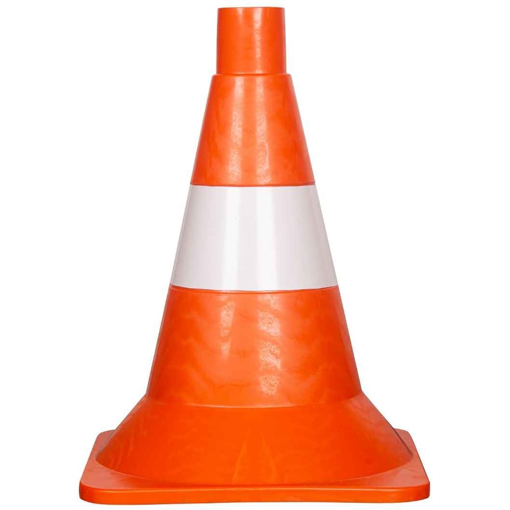 Изображение товара Дорожный конус ТЕХНОЛОГИЯ КС-1.4 320 мм мягкий, 1 белая полоса, комплект 5 шт.