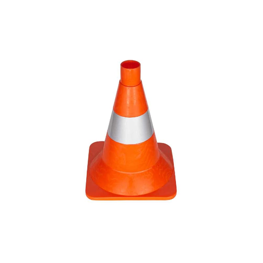 Изображение товара Конус дорожный ТЕХНОЛОГИЯ КС-1.6 320 мм мягкий, 1 светоотражающая полоса (квадратное основание) (Ц) 00-00010074