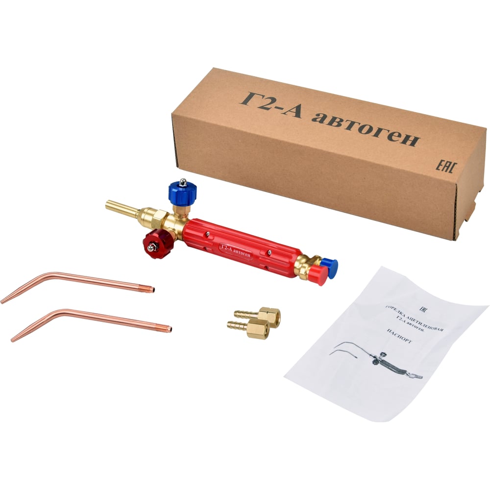 Изображение товара Горелка ацетиленовая Brima Г2-А мини наконечники №2,3 ЦБ-00000084