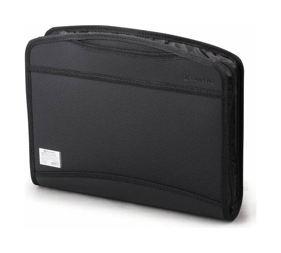 Изображение товара Пластиковая папка-портфель BRAUBERG А4+ 355x290x60 мм, выдвижные ручки, 8 отделений, 2 кармана 225168