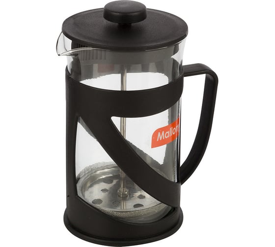 Изображение товара Чайник/кофейник Mallony кофе-пресс PERSONA объем 600 мл из жаропрочного стекла в пластиковом корпусе 006973