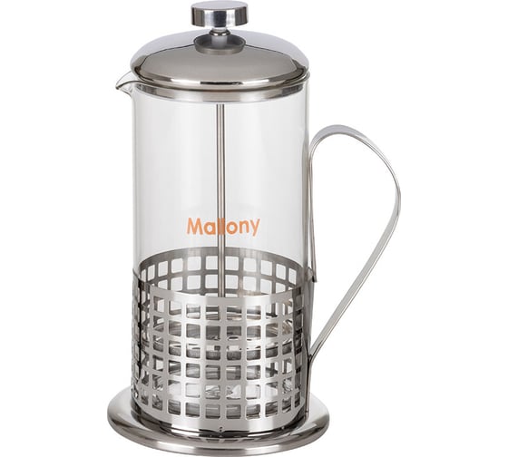 Изображение товара Чайник/кофейник Mallony кофе-пресс CELLULA B511-1000ML из жаропрочного стекла 1 л в корпусе из нержавеющей стали 950064