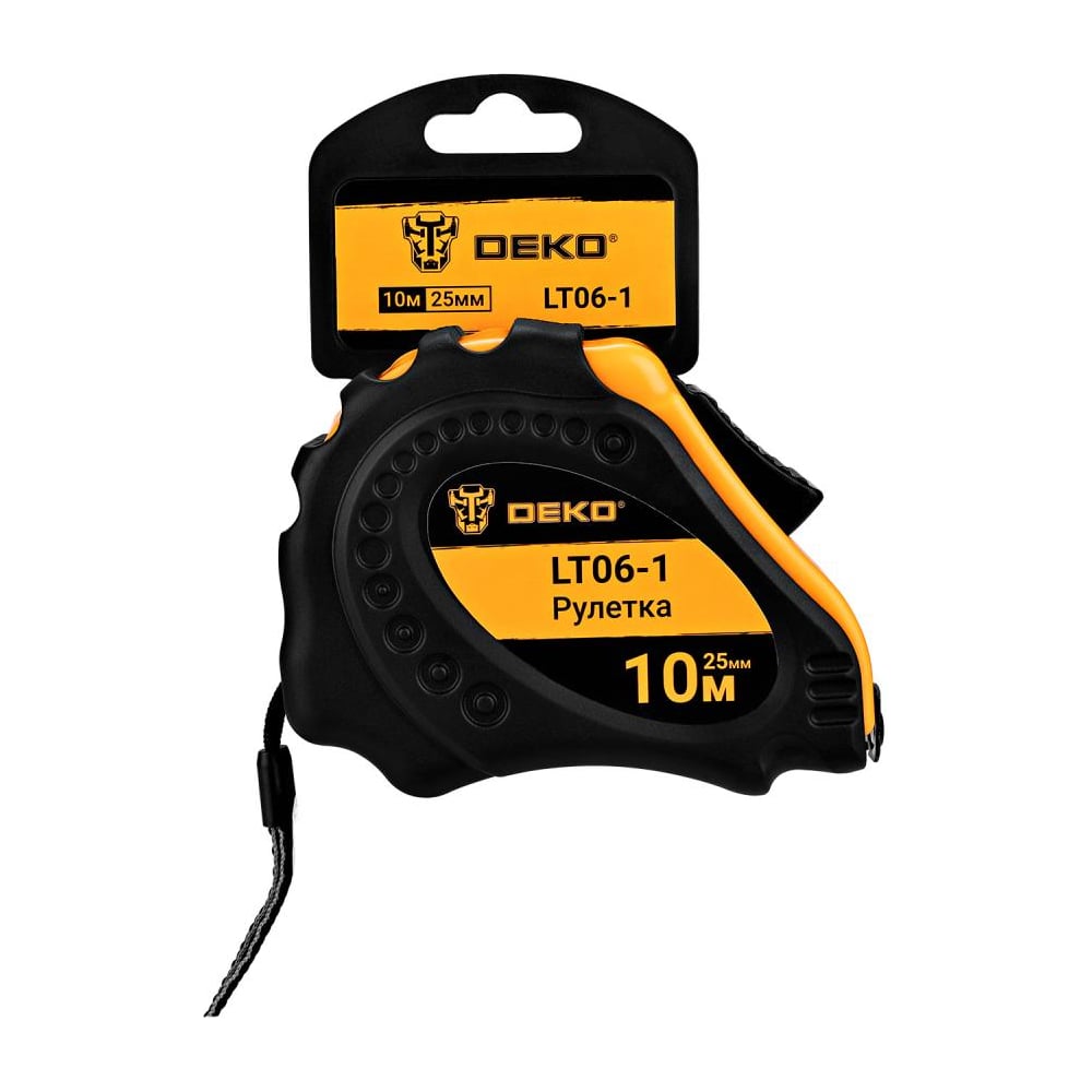 Изображение товара Рулетка DEKO LT06-1 10мх25мм, с магнитным зацепом 083-2056