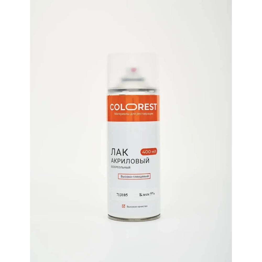 Изображение товара Аэрозольный матовый акриловый лак Colorest 400 мл для внутренних и наружных работ