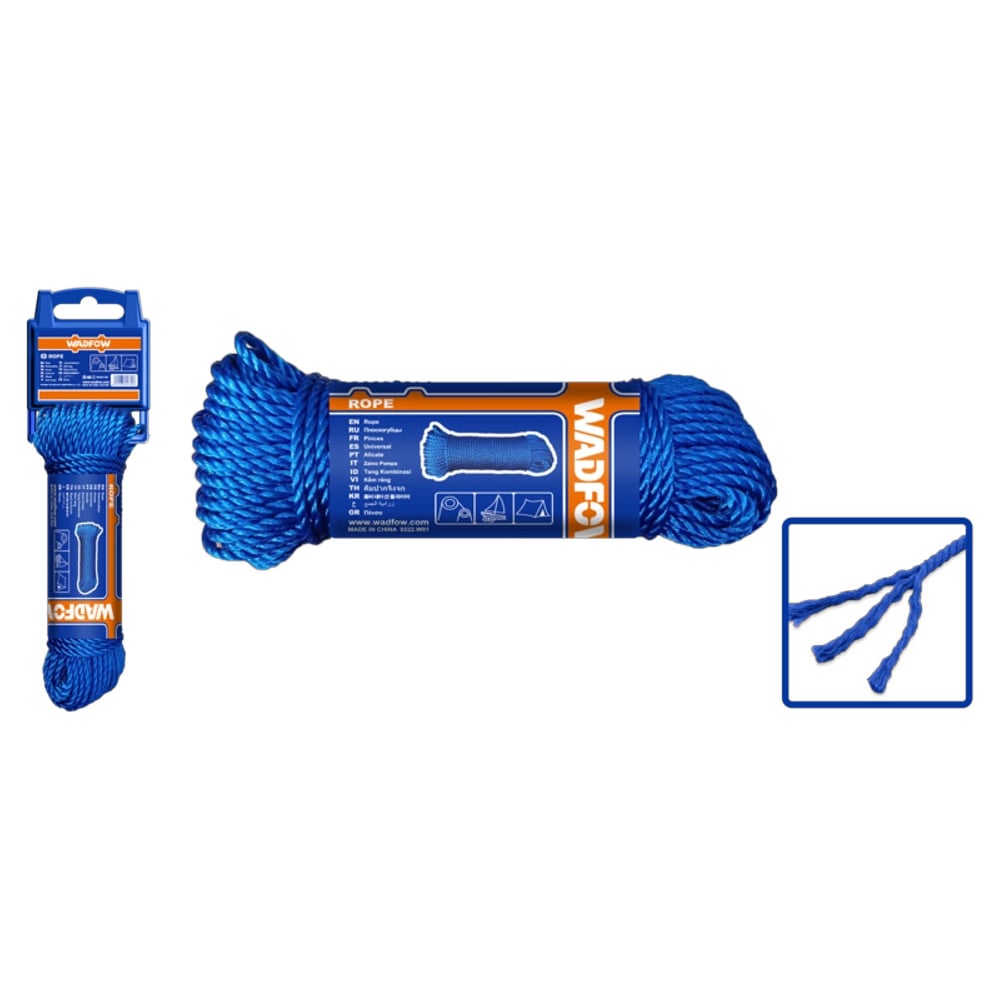 Изображение товара Веревка WadFow 8 мм 15 м 40 WRZ1308
