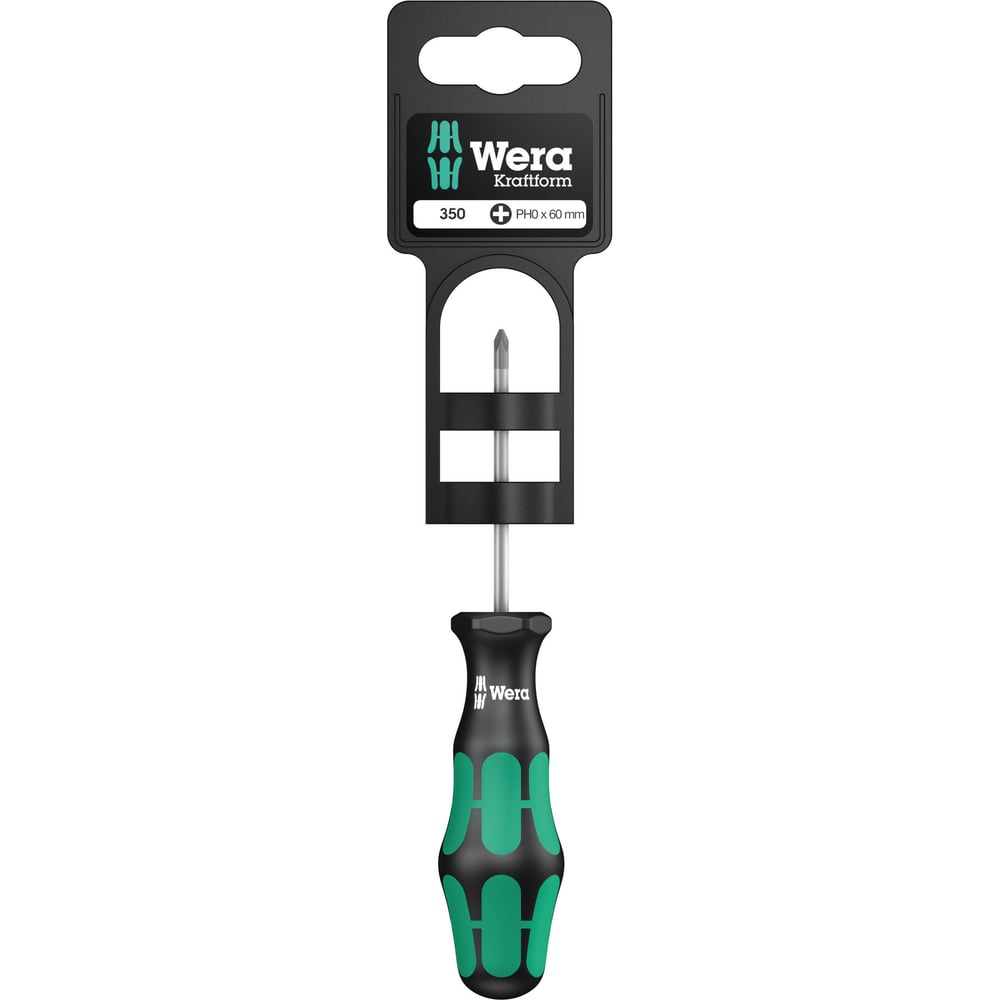 Изображение товара Отвёртка крестовая WERA 350 PH SB PH 0 x 60 мм WE-100050