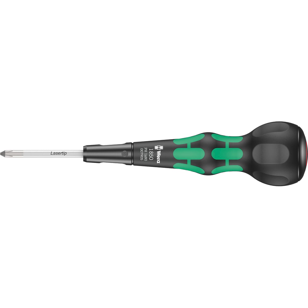Изображение товара Крестовая отвёртка WERA 1850 PH Kraftform Ball-Grip PH 1 x 80 мм WE-007905