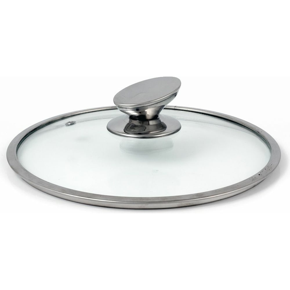 Изображение товара Стеклянная крышка Pomi d'Oro 28 см нержавеющая сталь жаропрочная