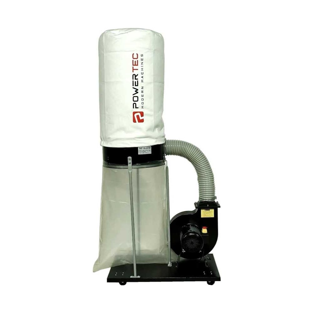 Изображение товара Пылесос для стружки POWERTEC FM300 1500Вт с фильтром мешком и мощностью 42 м³/мин